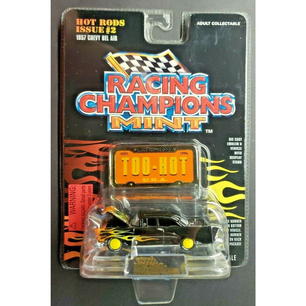 1996 Racing Champions MINT - 1957 Chevy Bel Air Black #2 1:61 HW2